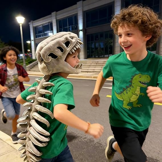 Dinosaurdragt til børn – kostume til leg, karneval og fest