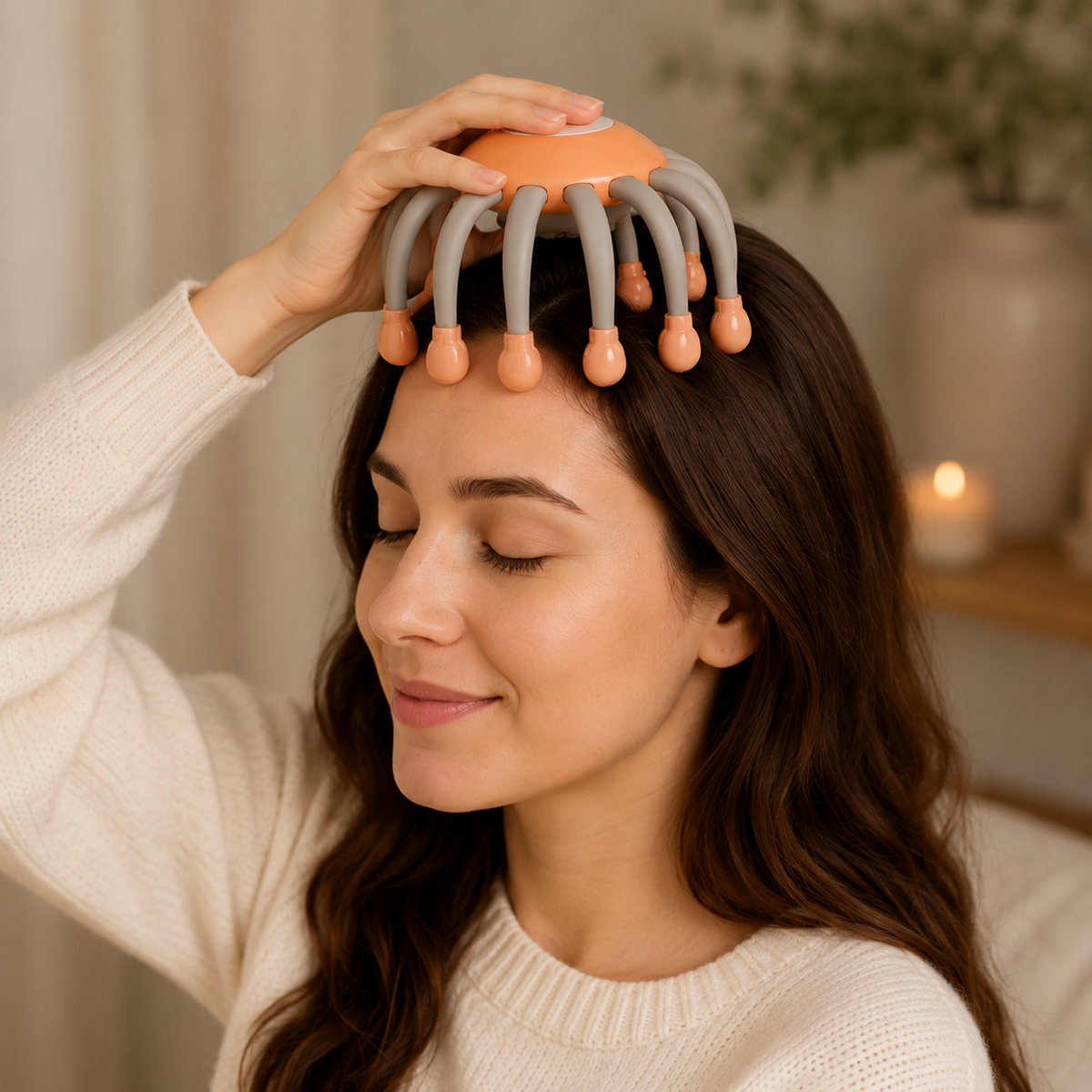 Hovedmassageapparat til hovedbunden – afslappende massage derhjemme