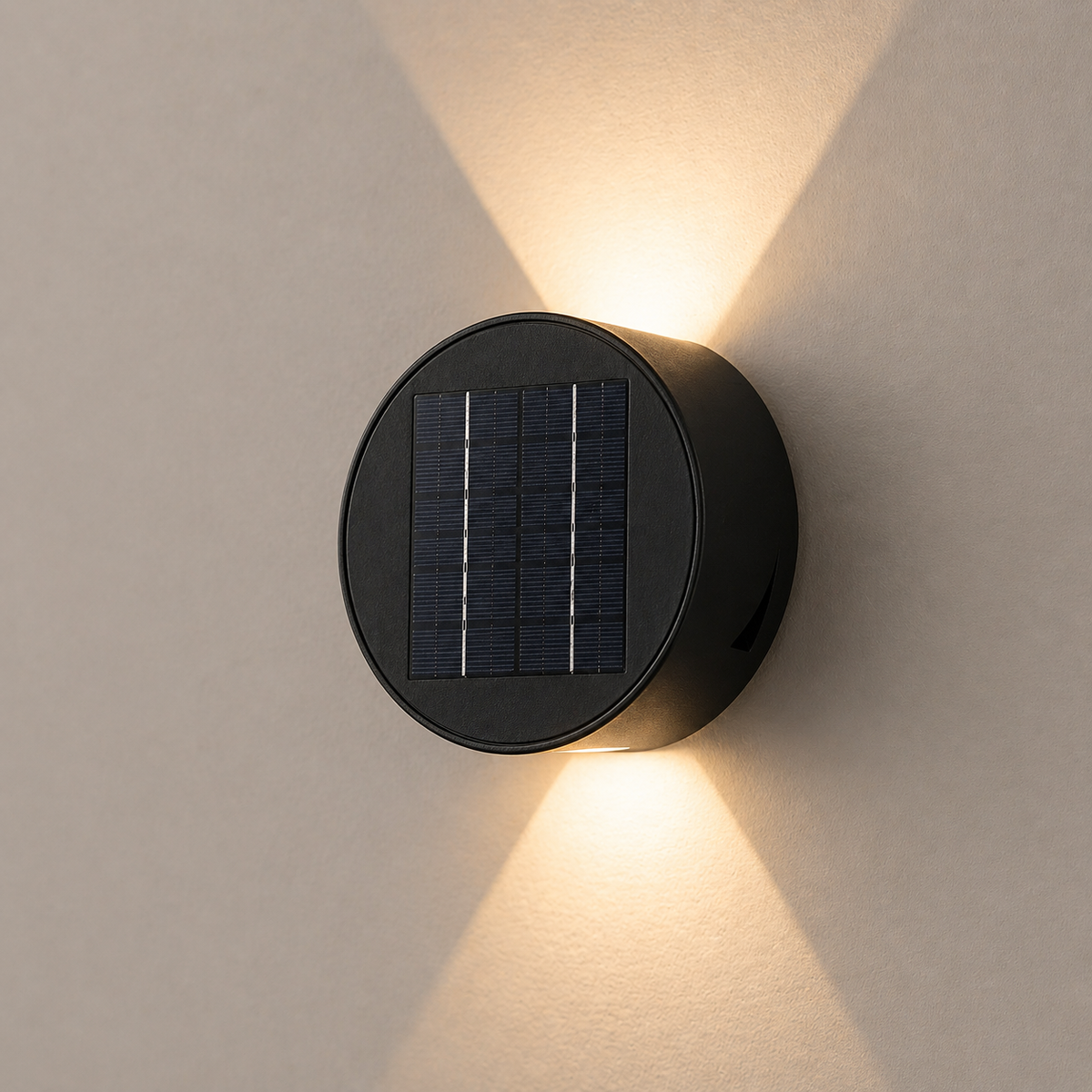 Solkrets | Solcelledrevet væglampe med 360° rotation (2-pak)