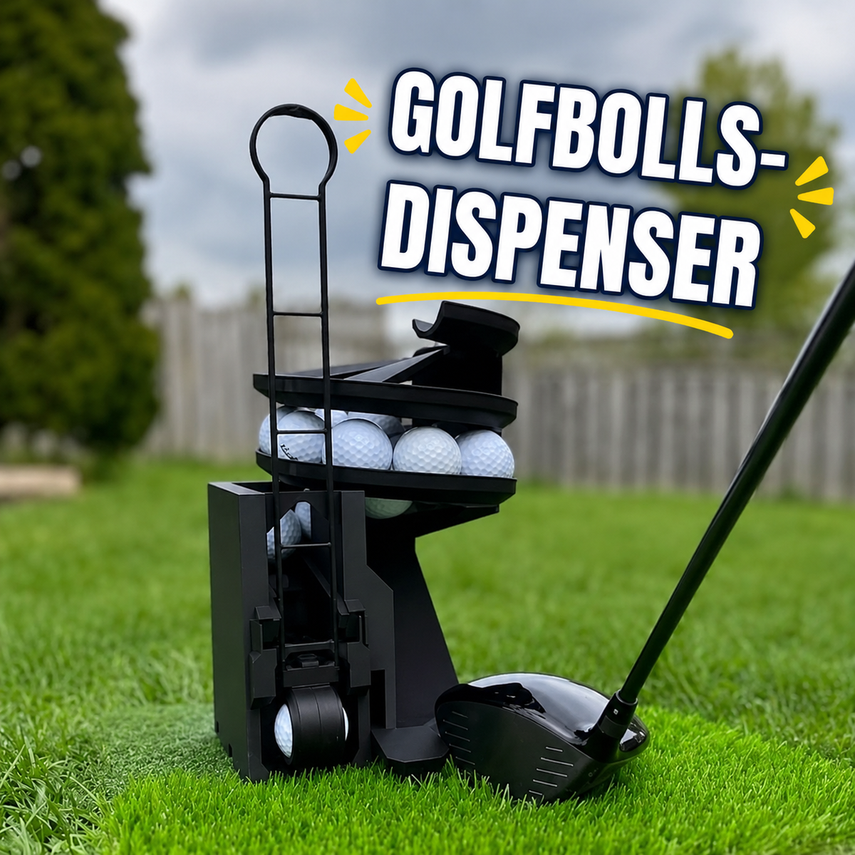 Automatisk golfboldføder til puttingtræning
