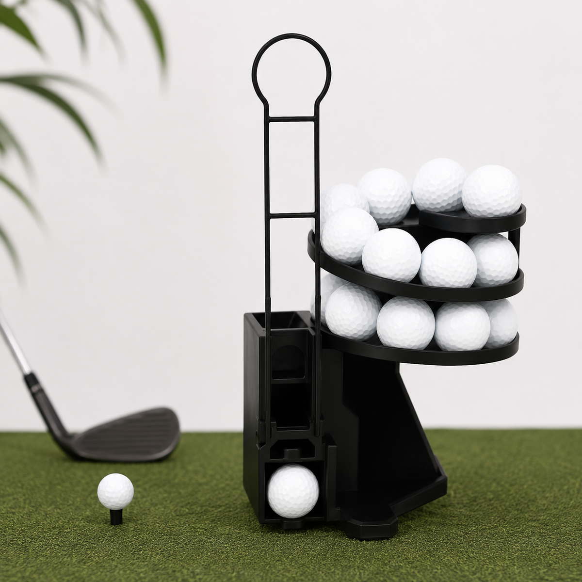 Automatisk golfboldføder til puttingtræning