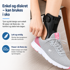 Ankelstøtte ved dropfod & ortose