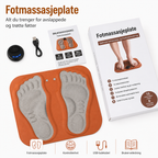 Fodmassagemåtte med 3D-massagepunkter