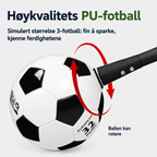 Fodboldtræner med boldretur til børn – træning af boldkontrol og teknik