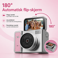 Mini nøgleringskamera med 1080p-video og flipskærm