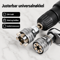 Justerbar universaltop 10–19 mm til møtrikker og bolte