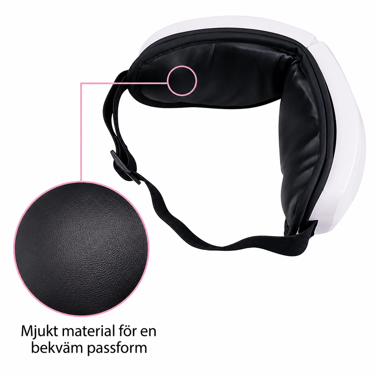 Øjenmassage med lufttryk & Bluetooth | Til migræne