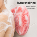 Fodmassage- og skrubbemåtte med sugekopper til brusebadet