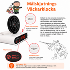 Vækkeur med målskive og lyspistol