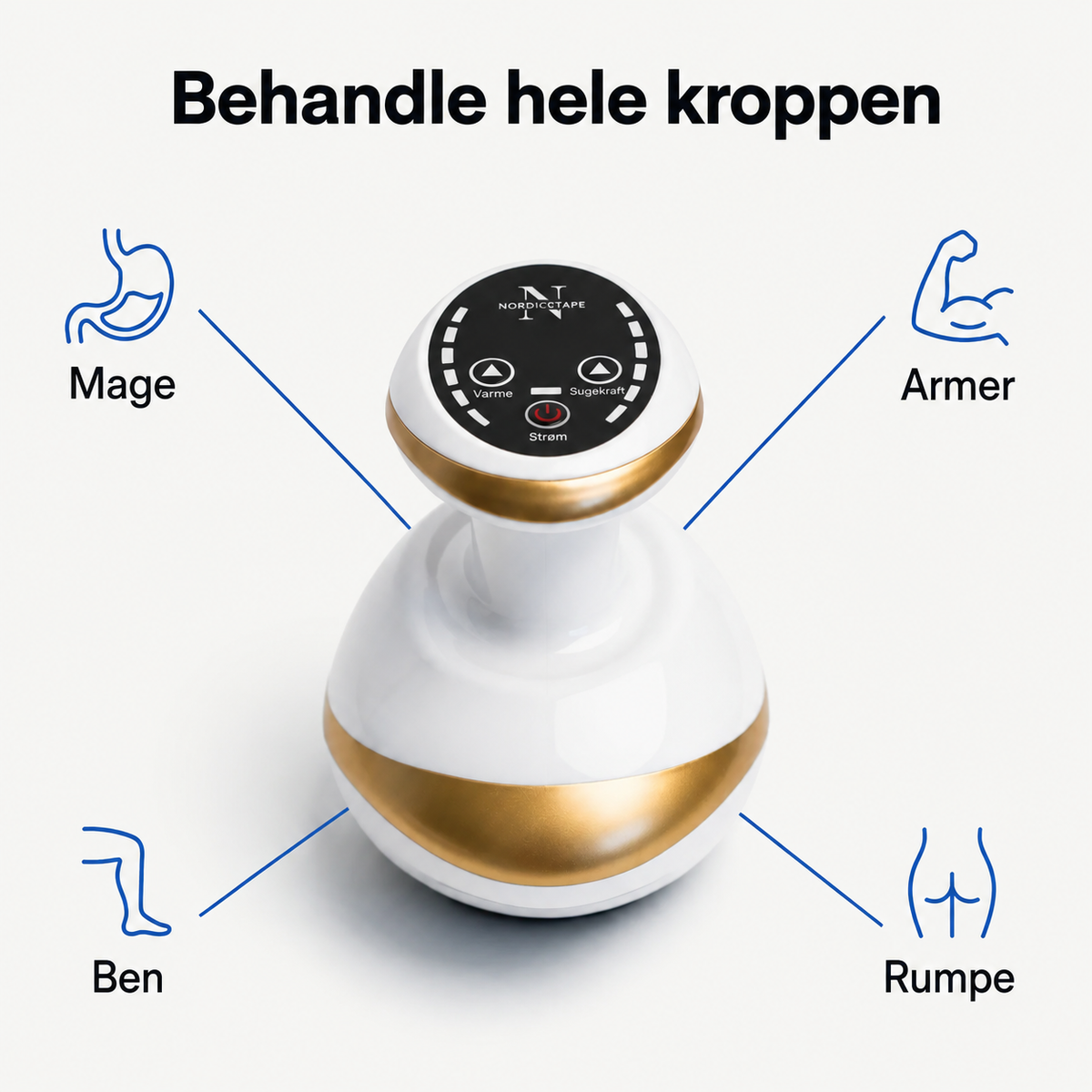 Elektrisk vakuummassage med varme – massagekop til hjemmebrug