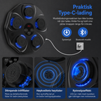 Interaktiv boksemaskine med Bluetooth og 15 træningsniveauer