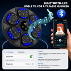 Interaktiv boksemaskine med Bluetooth og 15 træningsniveauer