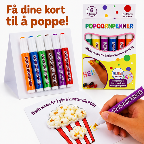 3D-tuscher med hævet effekt til kreativ tegning