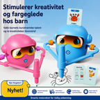Interaktiv tegnerobot til børn – lær at tegne trin for trin