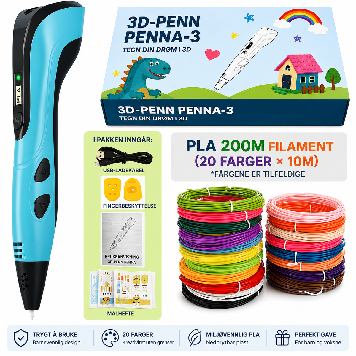3D-pen til børn – lav figurer og kreativ 3D-kunst