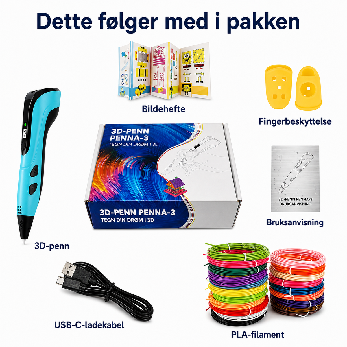 3D-pen til børn – lav figurer og kreativ 3D-kunst