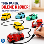 Tegnebil til børn – følger de linjer, du tegner