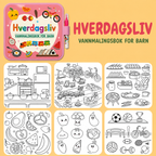 Genanvendelig vandmalebog til børn med vandpen