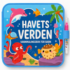 Genanvendelig vandmalebog til børn med vandpen