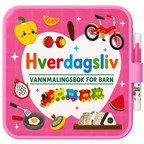 Genanvendelig vandmalebog til børn med vandpen