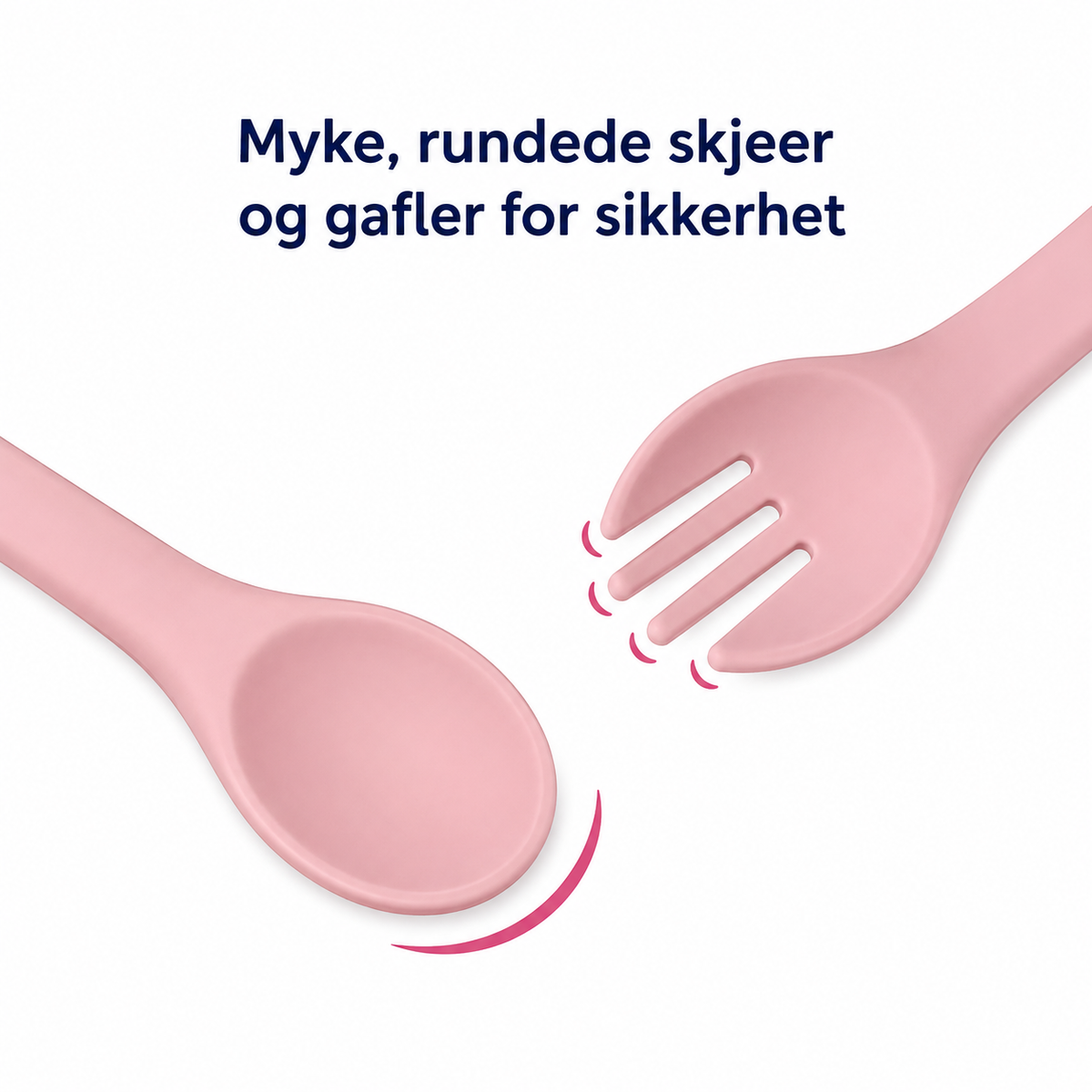 5-delt spisesæt til børn med sugekop