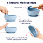 5-delt spisesæt til børn med sugekop