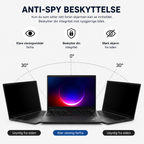 Anti-Spy skærmbeskytter med privatlivsfilter – 2-pak