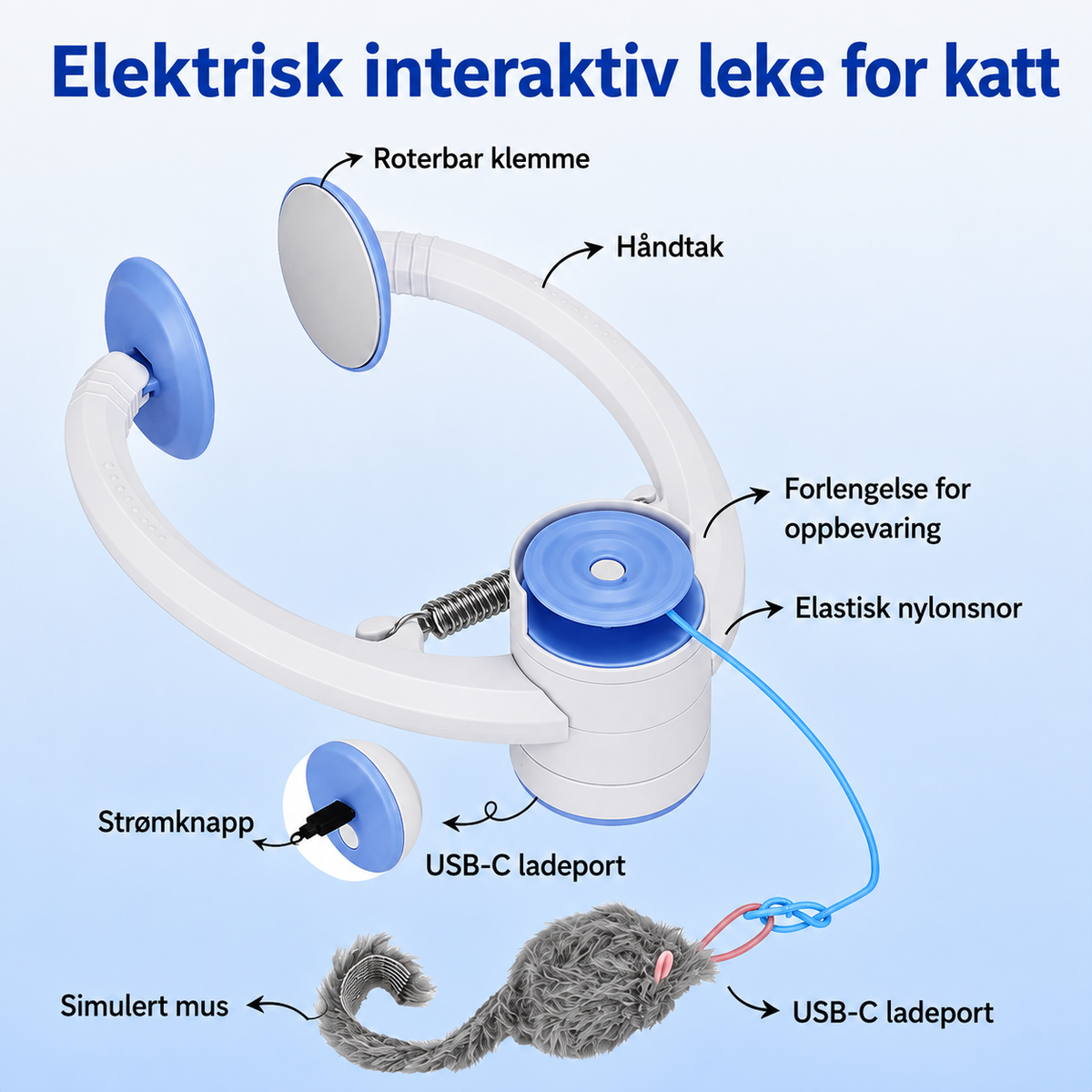 DoorMeow | Hængende interaktivt kattelegetøj