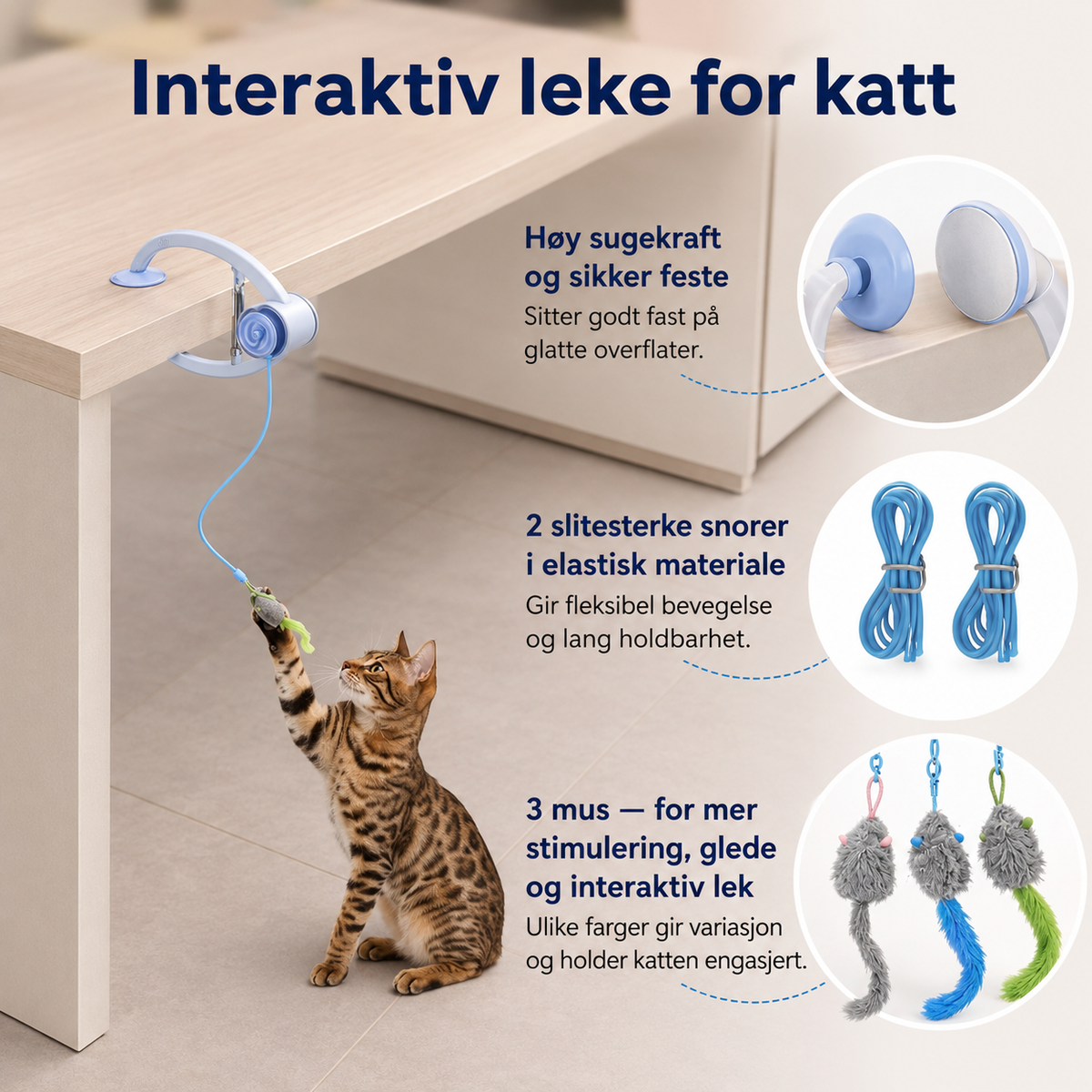 DoorMeow | Hængende interaktivt kattelegetøj