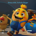 Bærbar smartprojektor med WiFi, Bluetooth og Android