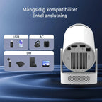 Bærbar smartprojektor med WiFi, Bluetooth og Android