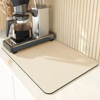 Beige absorberande köksmatta
