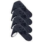 Fyra svarta barnspärrar för skåp och lådor