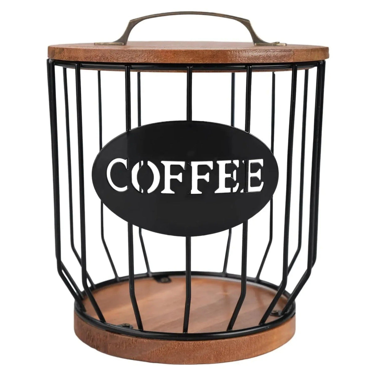 Kaffefilterhållare med lock och handtag