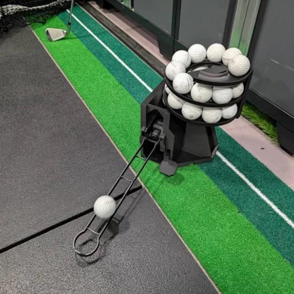 Automatisk golfboldføder til puttingtræning