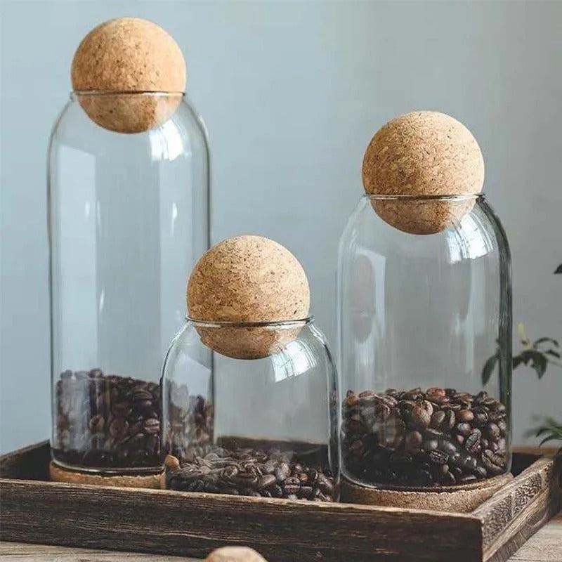 Elegante opbevaringsglas