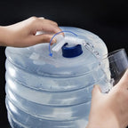 Sammenklappelig vandbeholder med tappehane – 5 liter