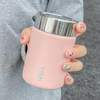 Rosa mini termosmugg 230 ml med skruvlock